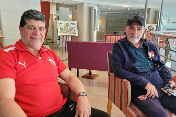"Chivo" Pavoni y "Luli" Ríos, glorias del Independiente multicampeón